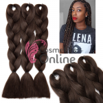 Coada de par afro impletita premium 1 de 60 cm Castaniu Mediu S2 (A37) Coada de par afro impletita premium 1 de 60 cm Castaniu Mediu S2 (A37)